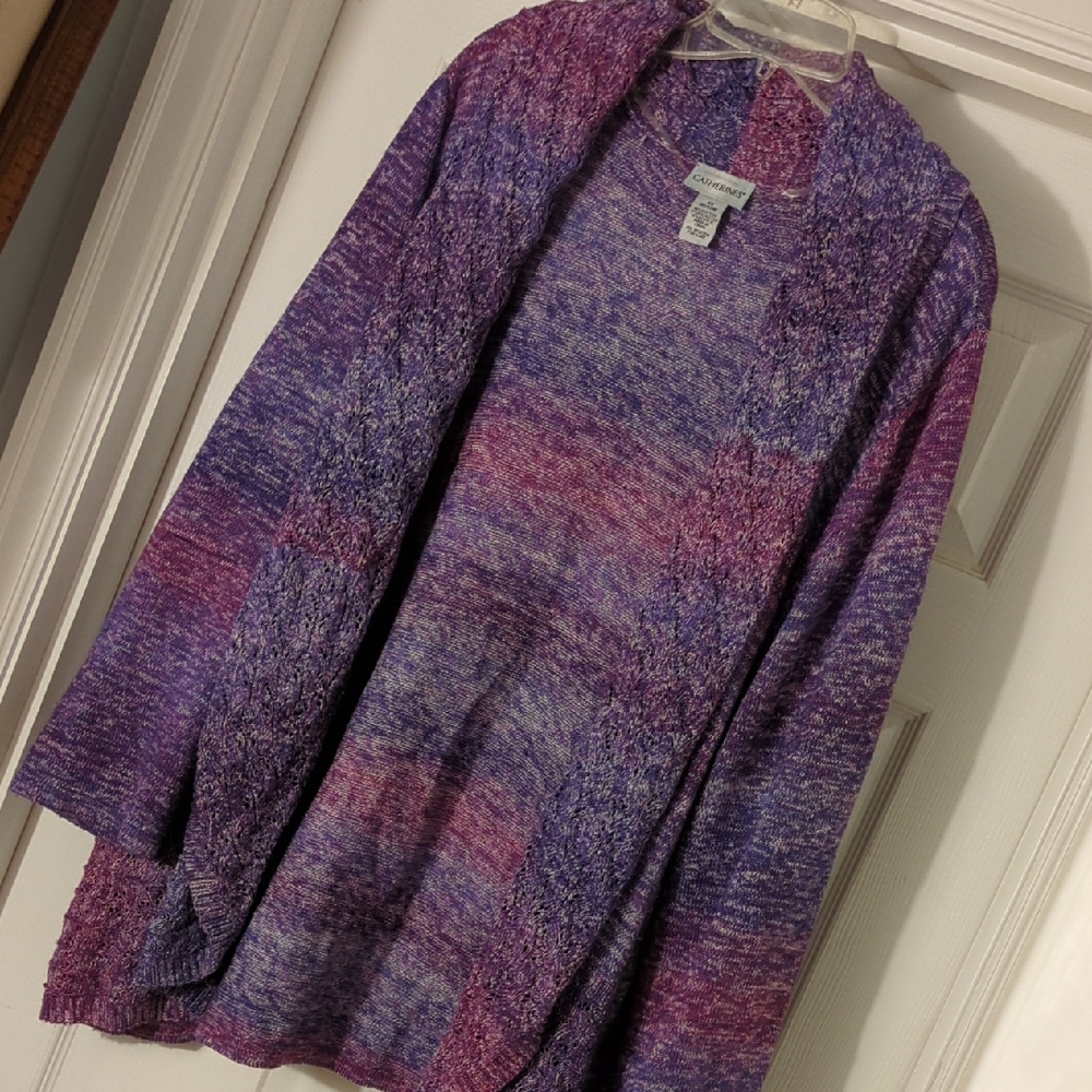 Catherines Multicolor Knit Cardigan